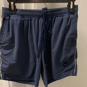Young Mens  Uomosport Speciale Tennis Shorts in Blue~size medium